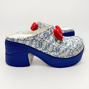Hello Kitty x Crocs Adult Siren Heeled Clog Size W12 |  M10 - Glitter Glam Glitz